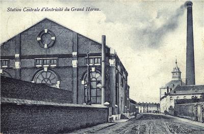 DI22. Carte postale de la station centrale d electricite du Grand Hornu   non datee   Collection Marcel Capouillez